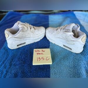 Nike Kids Sneakers Air Max White Shoes size 13.5C